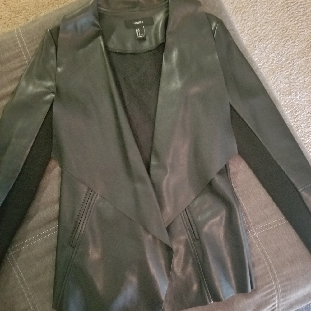 PU leather jacket